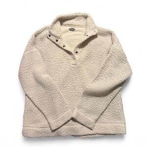 Aerie Cream Teddy Jacket
